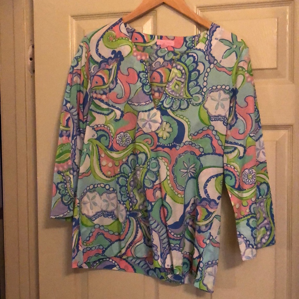 Lilly Pulitzer linen blouse